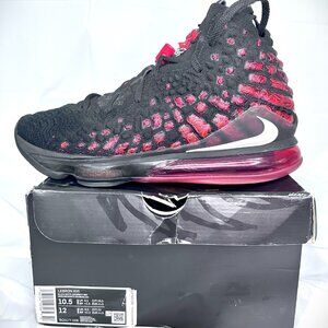 Nike LeBron XVII 17 Infrared VI Black/White-University Red BB Shoes Size 10.5M
